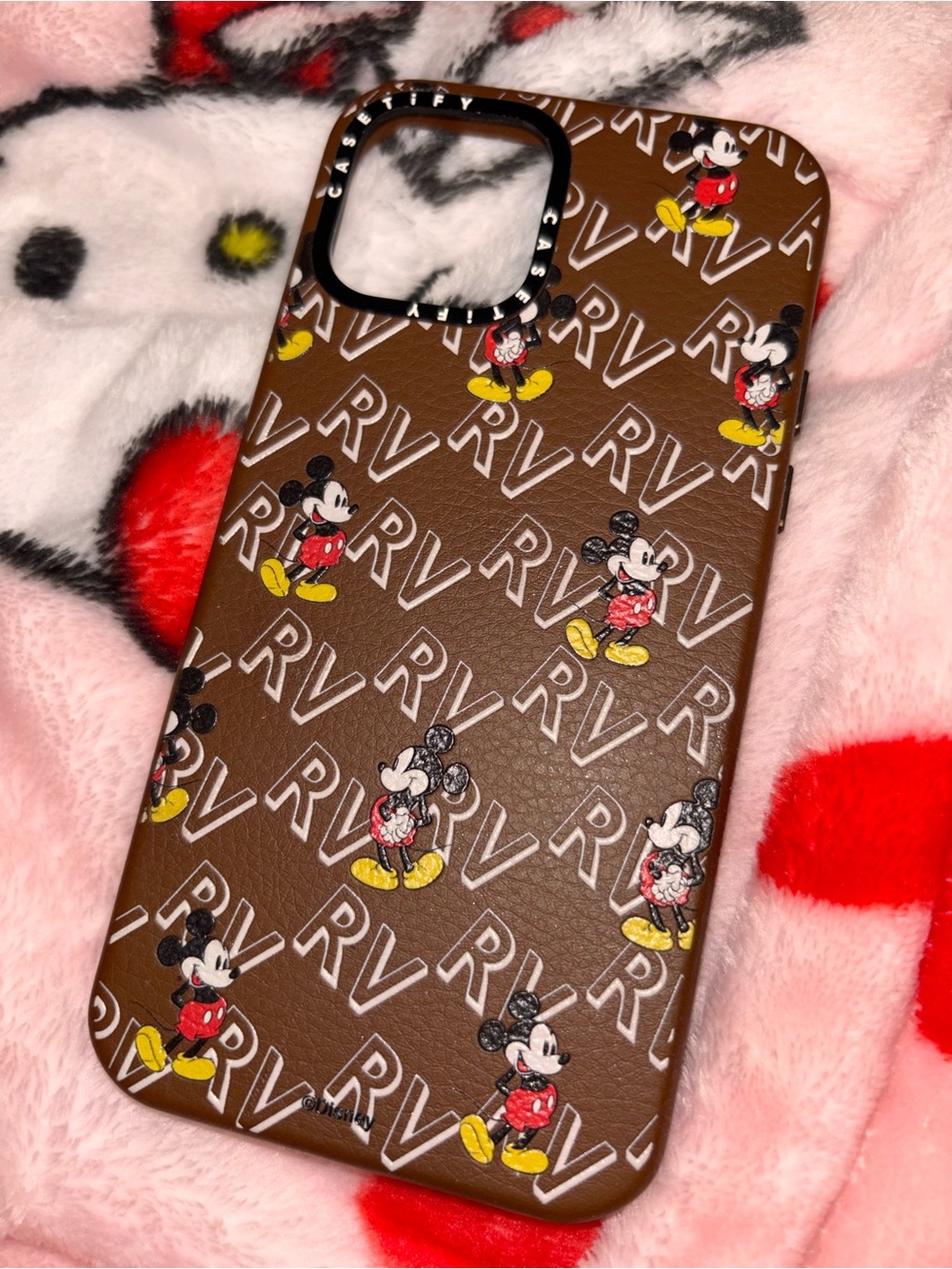 Casetify Brown Mickey Mouse Pattern Phone Case
